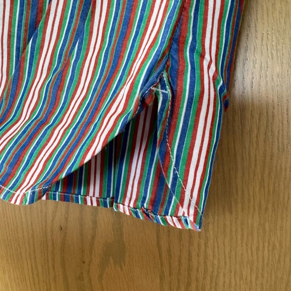 Vintage Lauren Jeans Co Blue/Green/Red Pullover Cotton Blouse / 90's / small - Picture 6 of 16